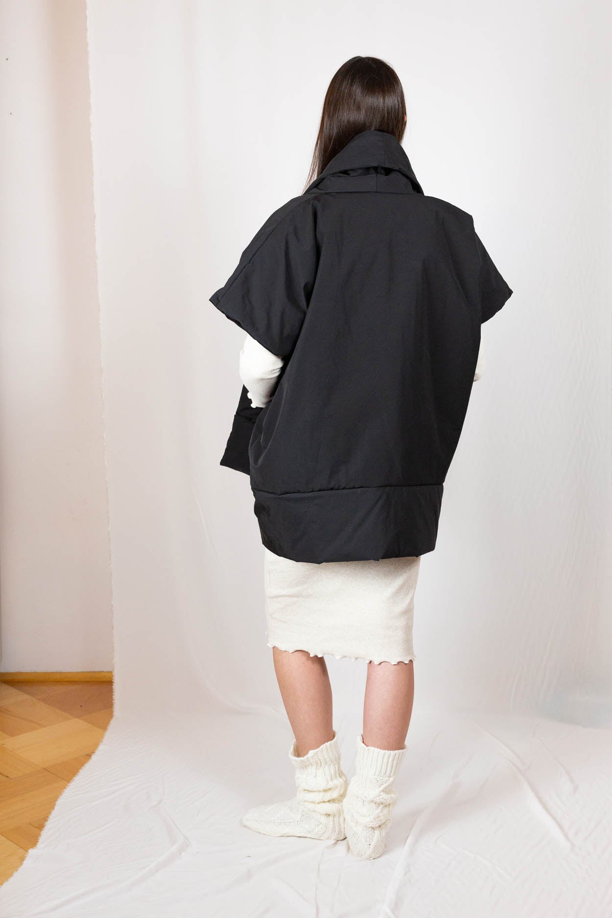 Czarna kamizelka Fiora