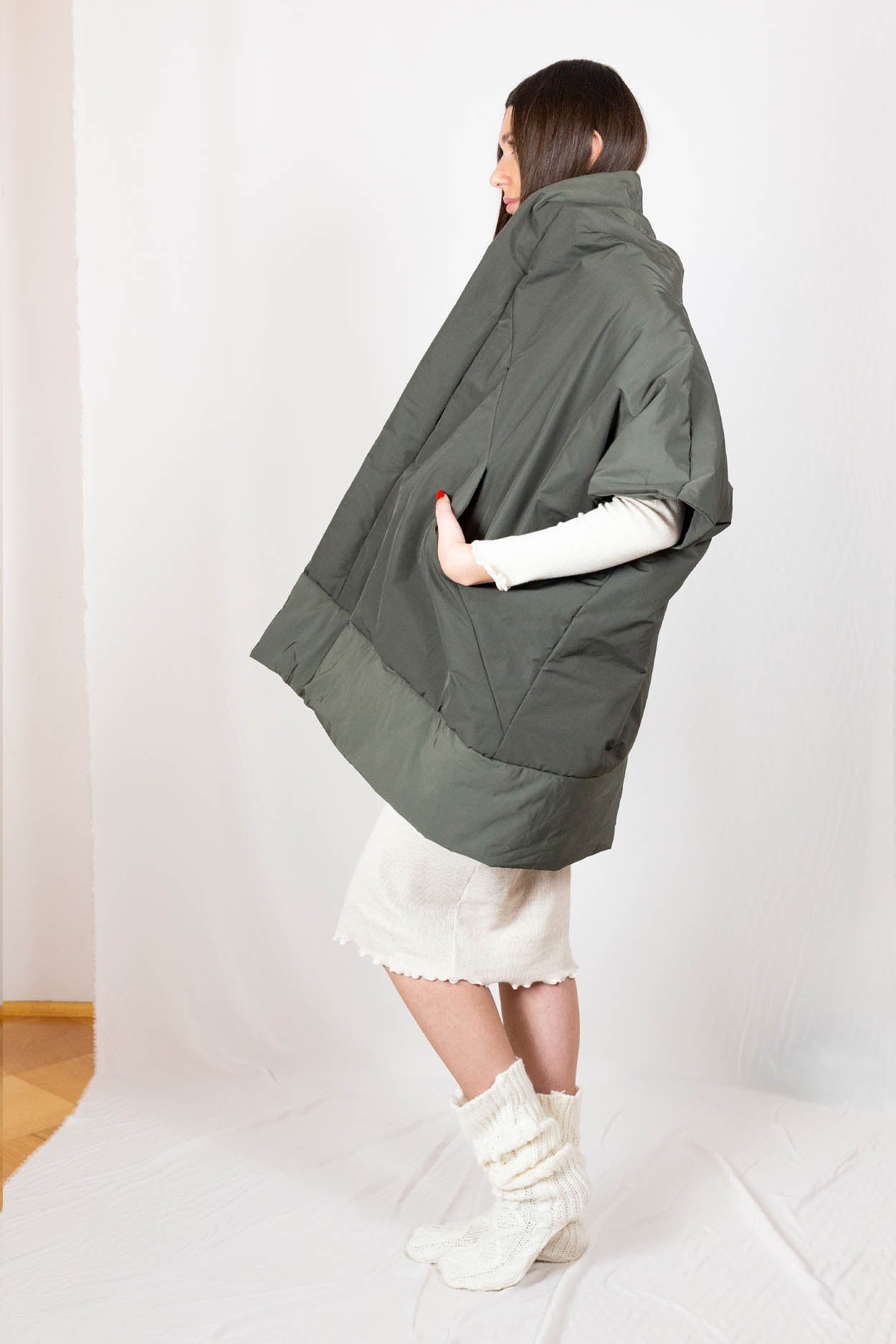 Khaki kamizelka Fiora